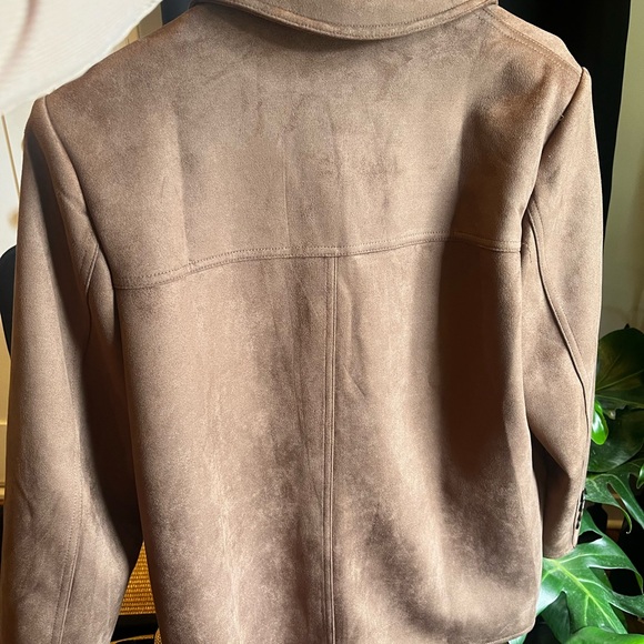 Blogger Favorite Brown Faux Suede Jacket - Picture 6 of 6